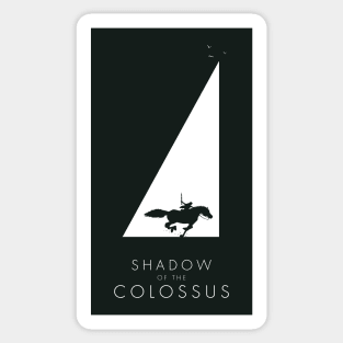 Shadow of the Colossus - Sanctuary silhouette white Sticker